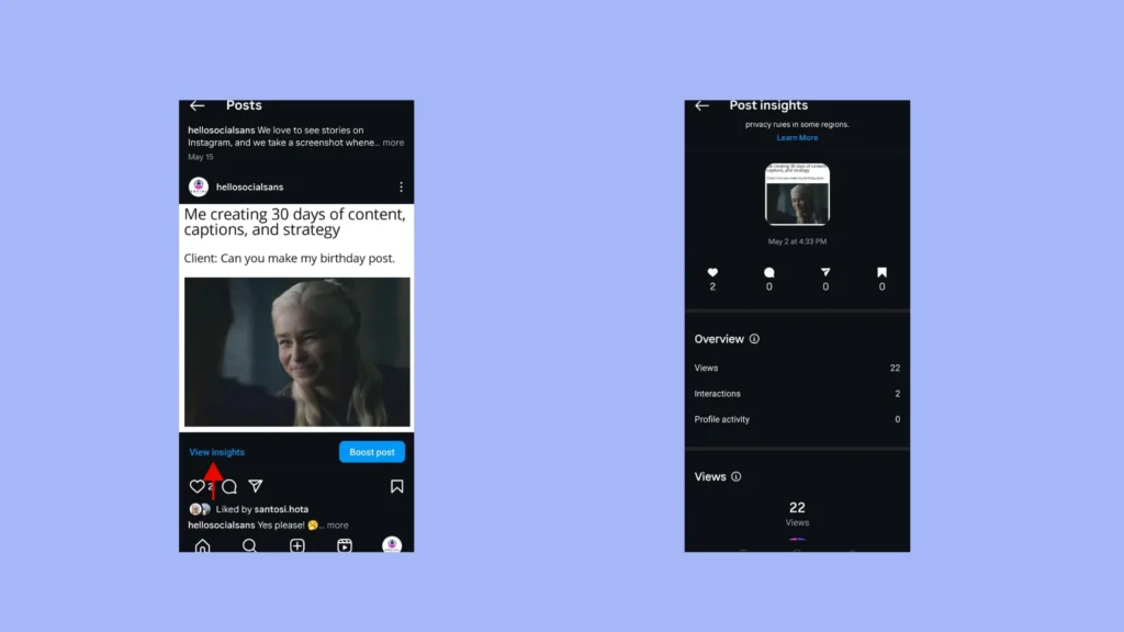 View insights